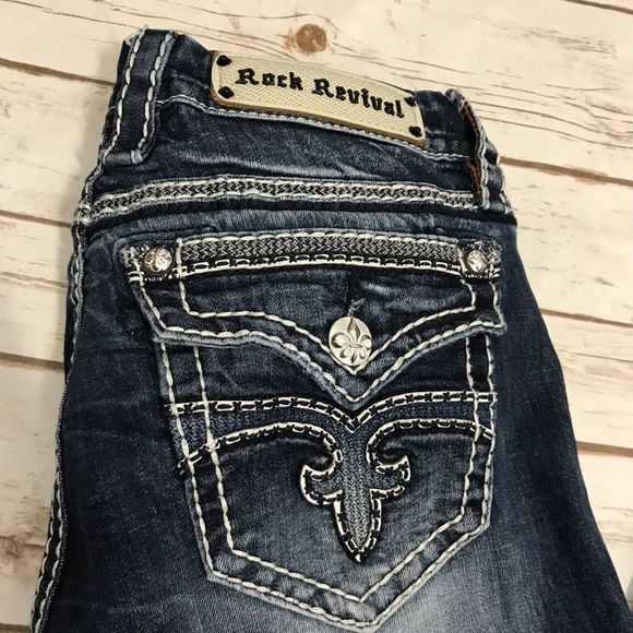 Rock Revival Maggie Boot Easy Jeans Size 30 bootcut - Picture 10 of 16